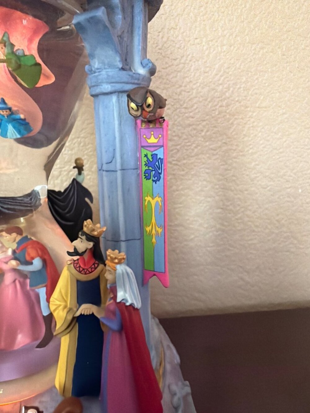 2003 Disney Catalog Sleeping Beauty Hourglass Light Up Musical Aurora Maleficent - Picture 10 of 17